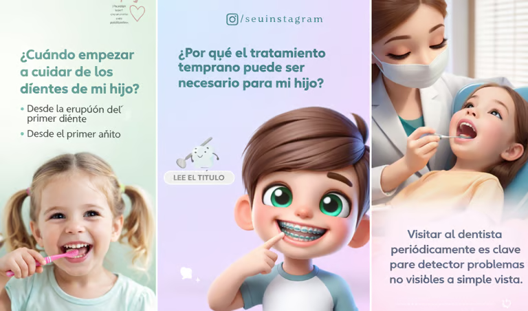 Ejemplos de publicaciones sobre odontopediatría