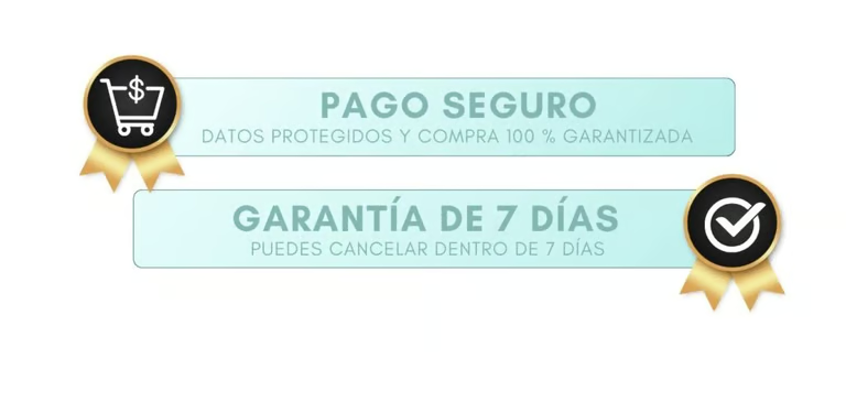 Pago seguro y garantía de 7 días